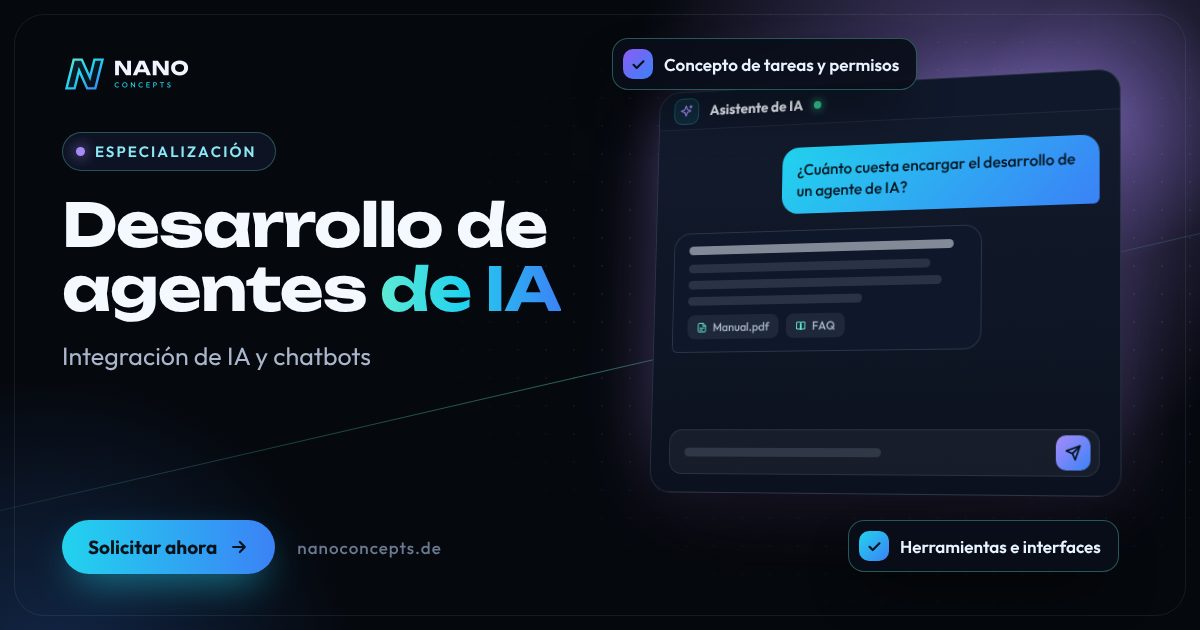 Imagen destacada: Desarrollo de agentes de IA