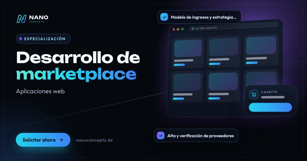 Imagen destacada: Desarrollo de marketplace