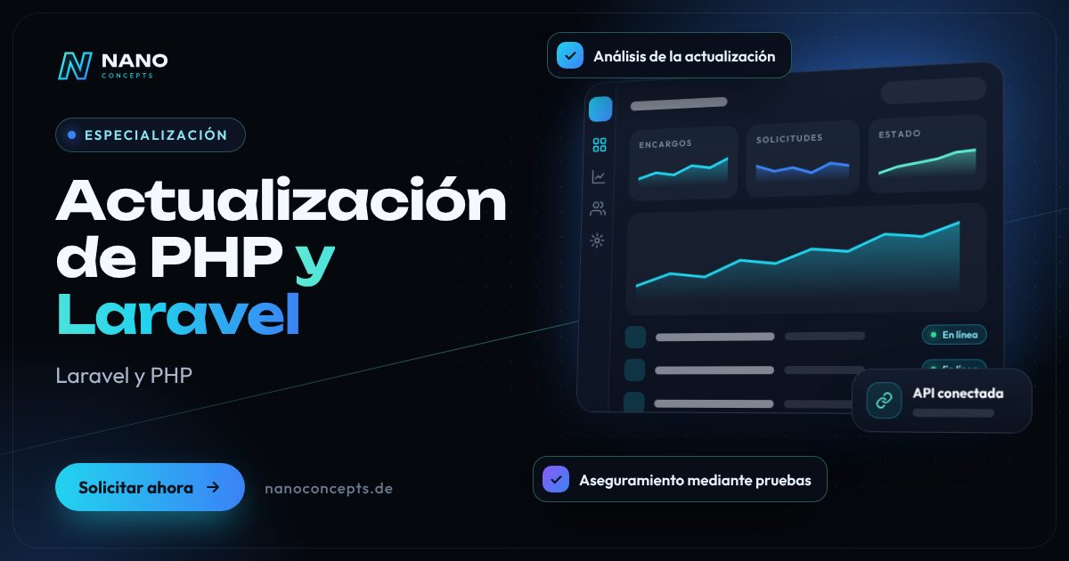 Imagen destacada: Actualización de PHP y Laravel