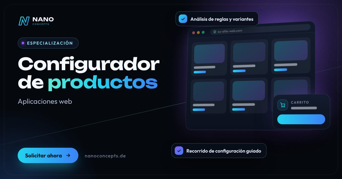 Imagen destacada: Configurador de productos