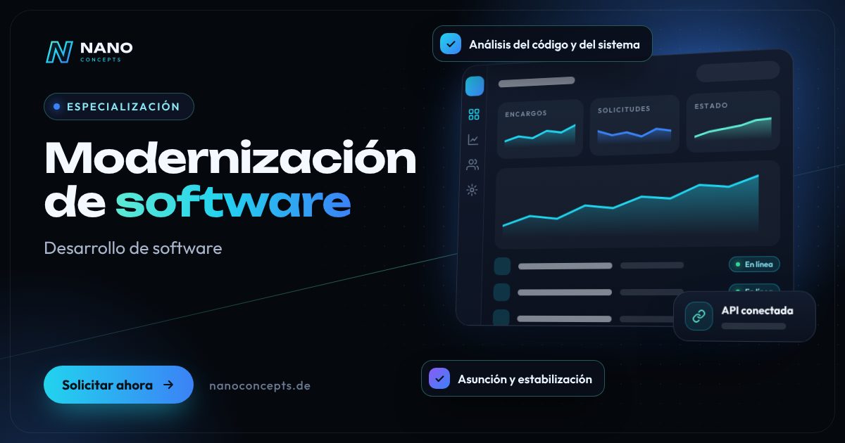 Imagen destacada: Modernización de software