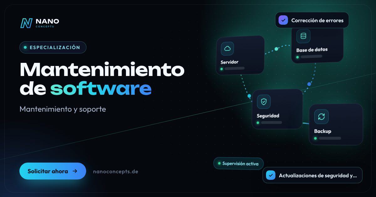 Imagen destacada: Mantenimiento de software