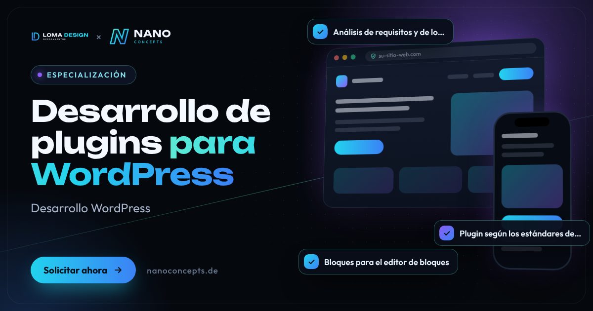 Imagen destacada: Desarrollo de plugins para WordPress
