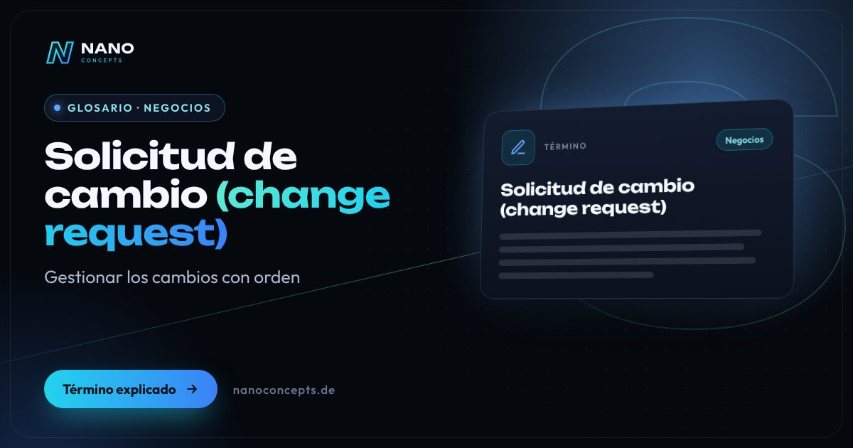 Imagen destacada: Solicitud de cambio (change request)