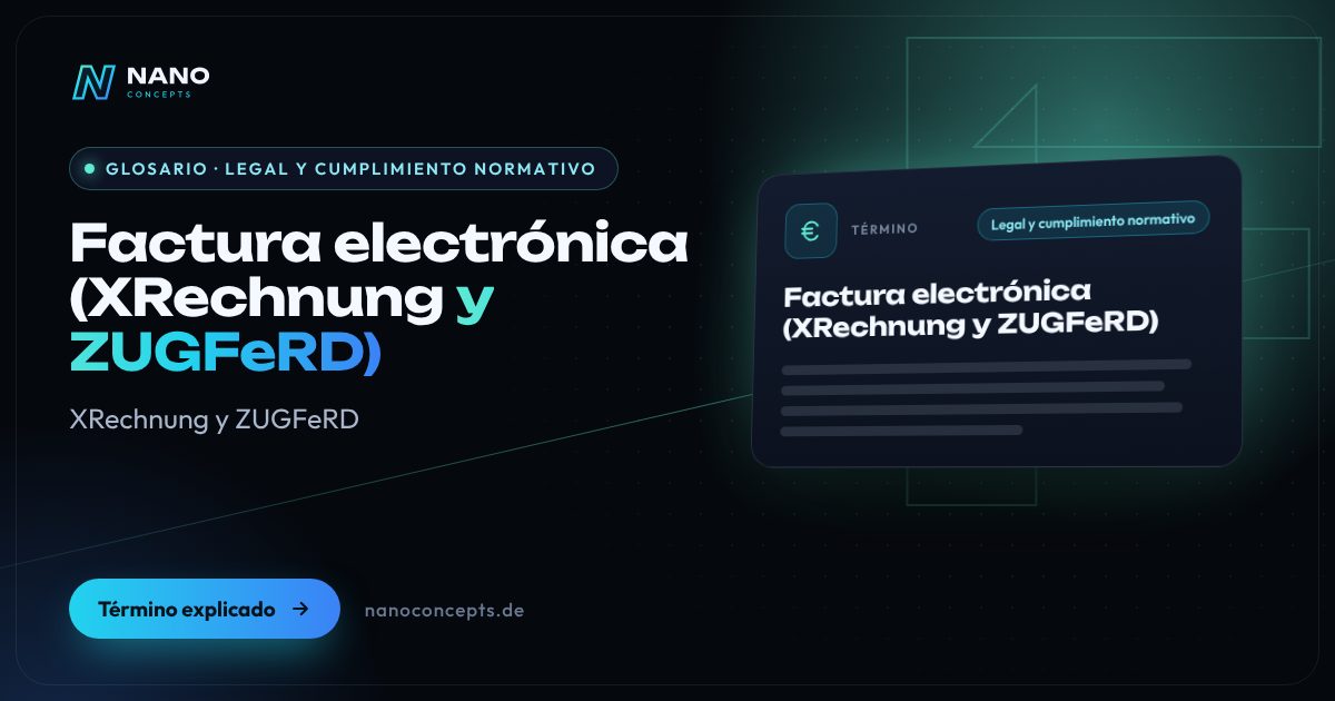Imagen destacada: Factura electrónica (XRechnung y ZUGFeRD)