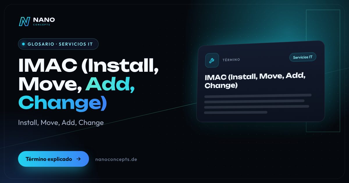 Imagen destacada: IMAC (Install, Move, Add, Change)