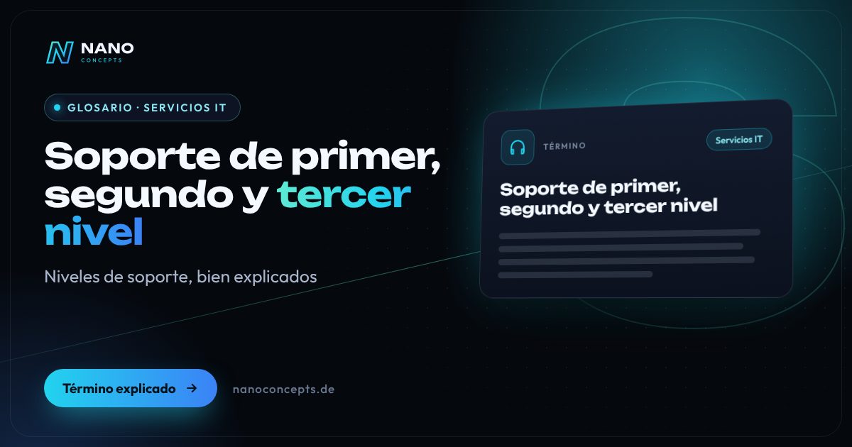 Imagen destacada: Soporte de primer, segundo y tercer nivel