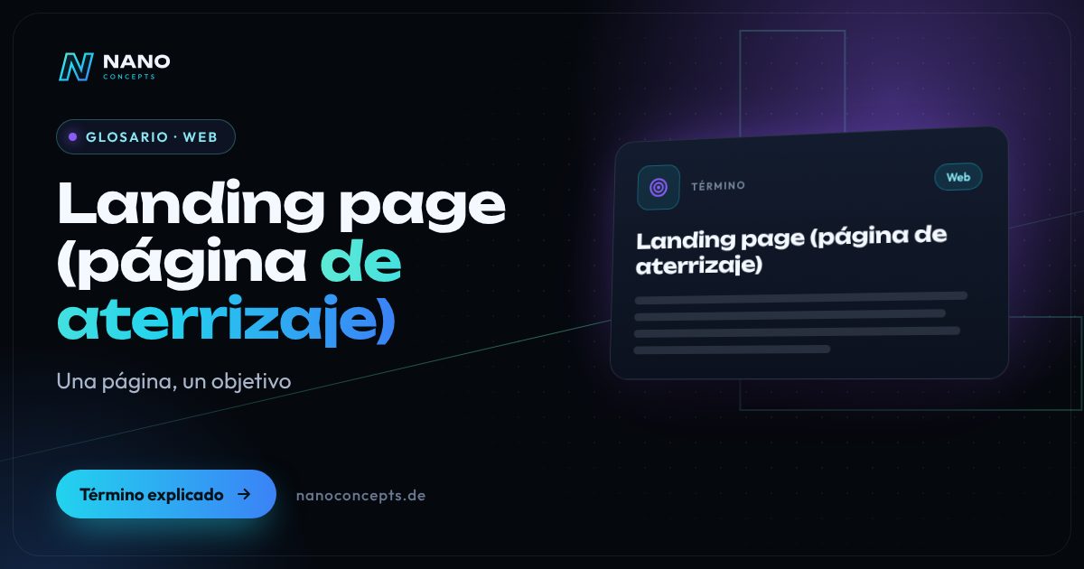 Imagen destacada: Landing page (página de aterrizaje)