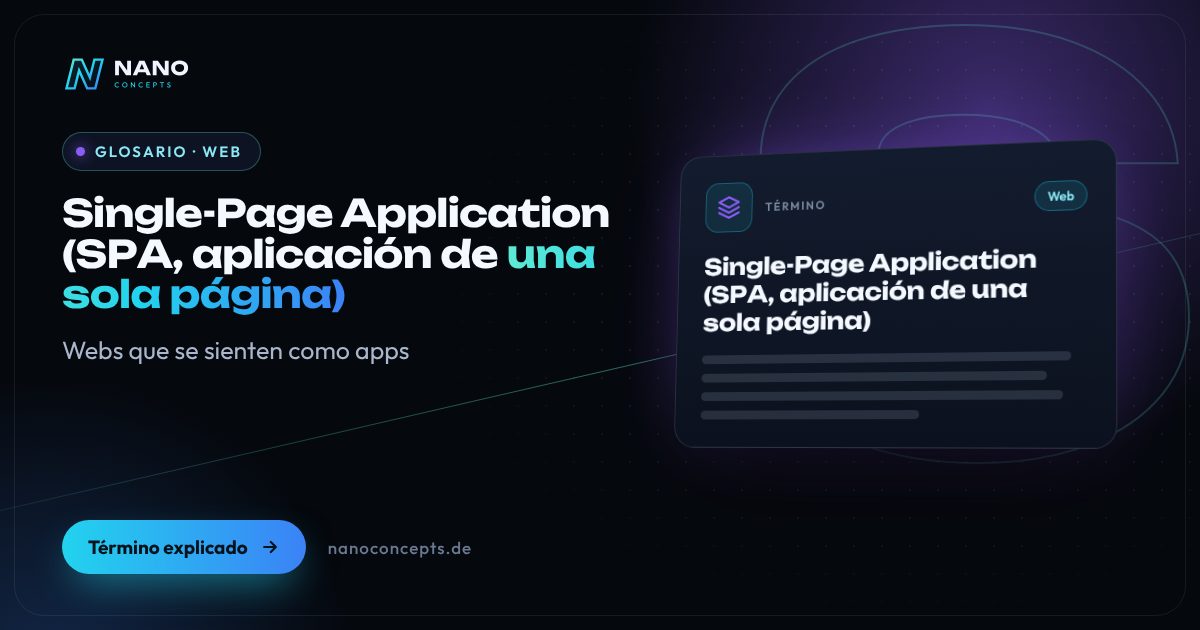 Imagen destacada: Single-Page Application (SPA, aplicación de una sola página)
