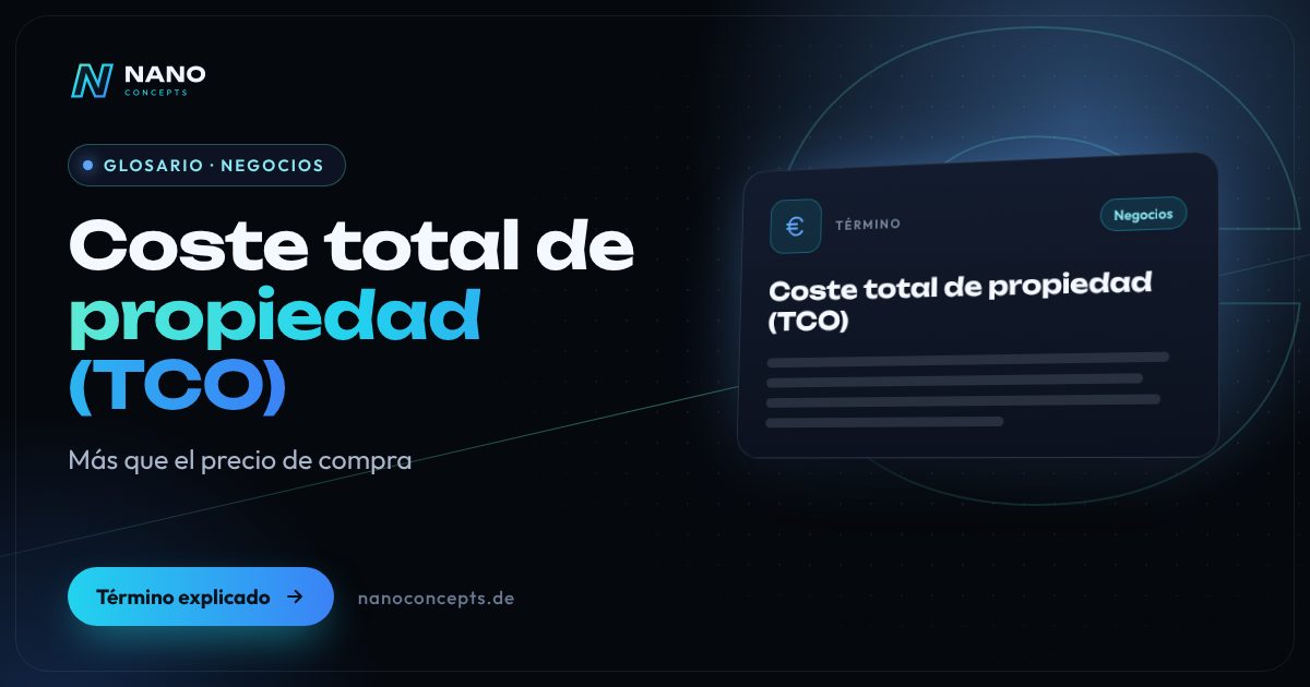 Imagen destacada: Coste total de propiedad (TCO)