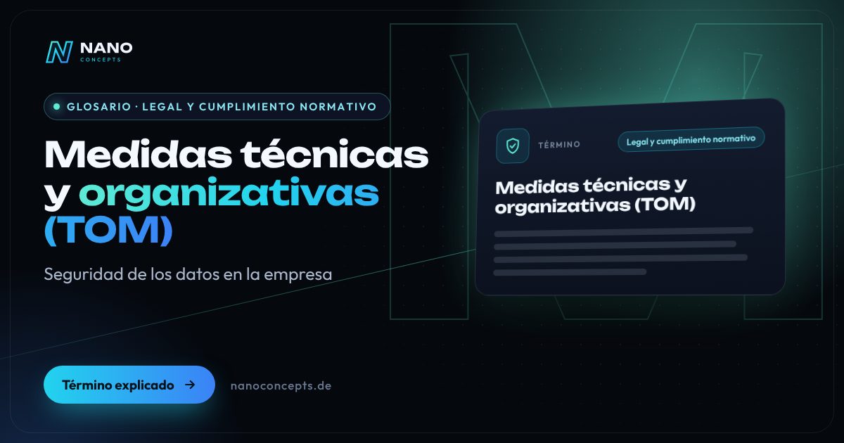Imagen destacada: Medidas técnicas y organizativas (TOM)