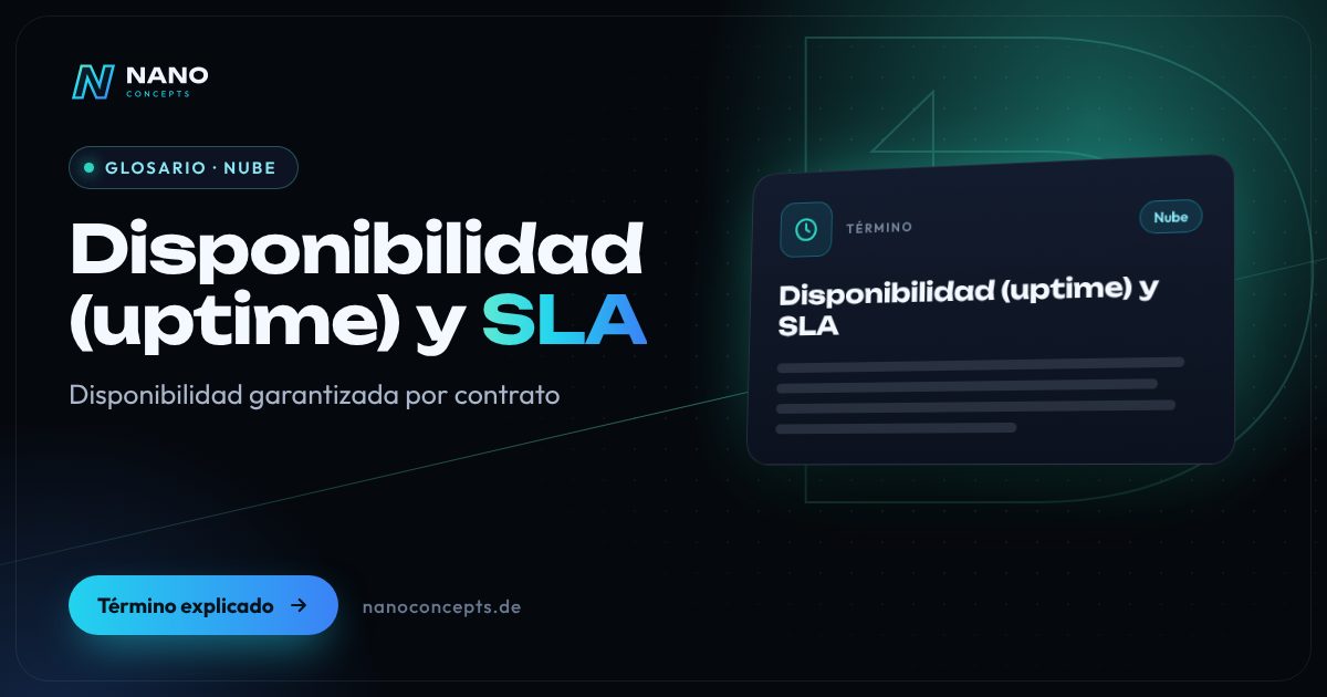 Imagen destacada: Disponibilidad (uptime) y SLA