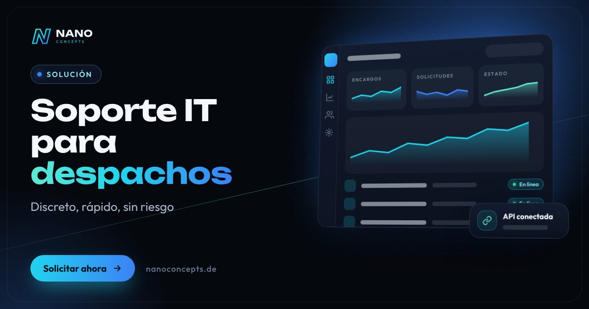 Imagen destacada: Soporte IT para despachos de abogados
