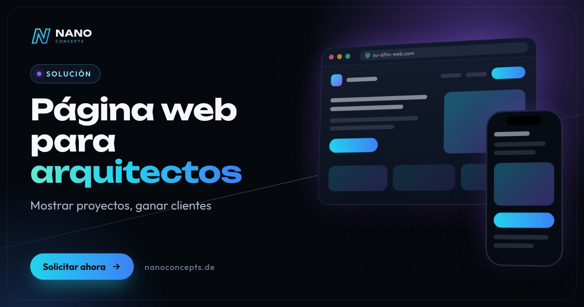 Imagen destacada: Página web para arquitectos
