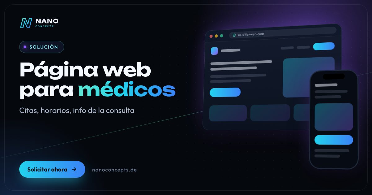 Imagen destacada: Página web para consultas médicas