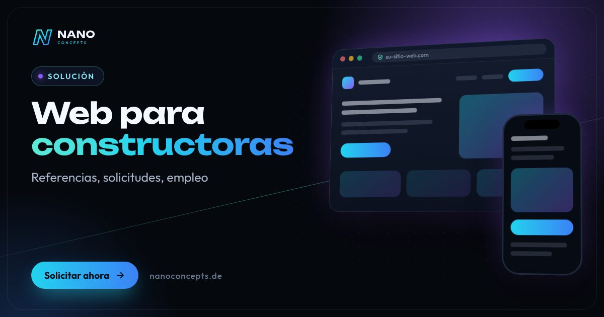Imagen destacada: Página web para empresas constructoras