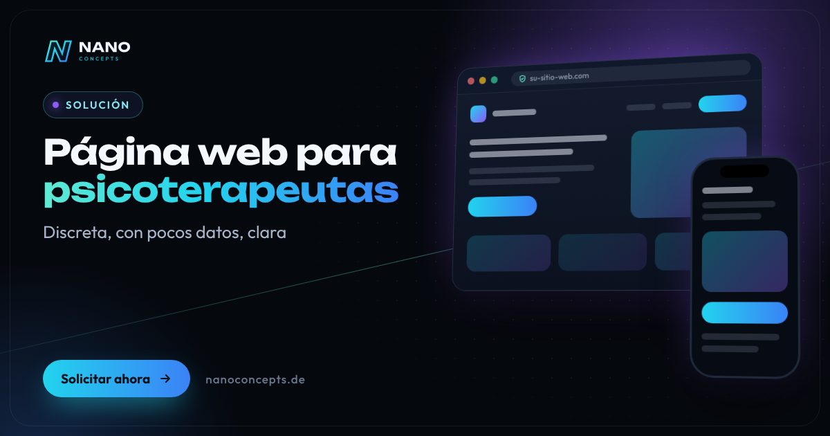 Imagen destacada: Página web para psicoterapeutas
