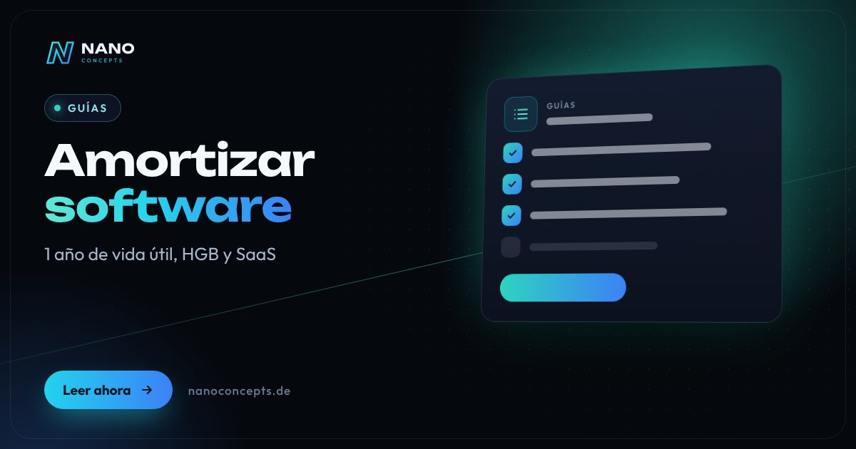 Imagen destacada: ¿Cómo se amortiza el software en Alemania y rige una vida útil de un año?