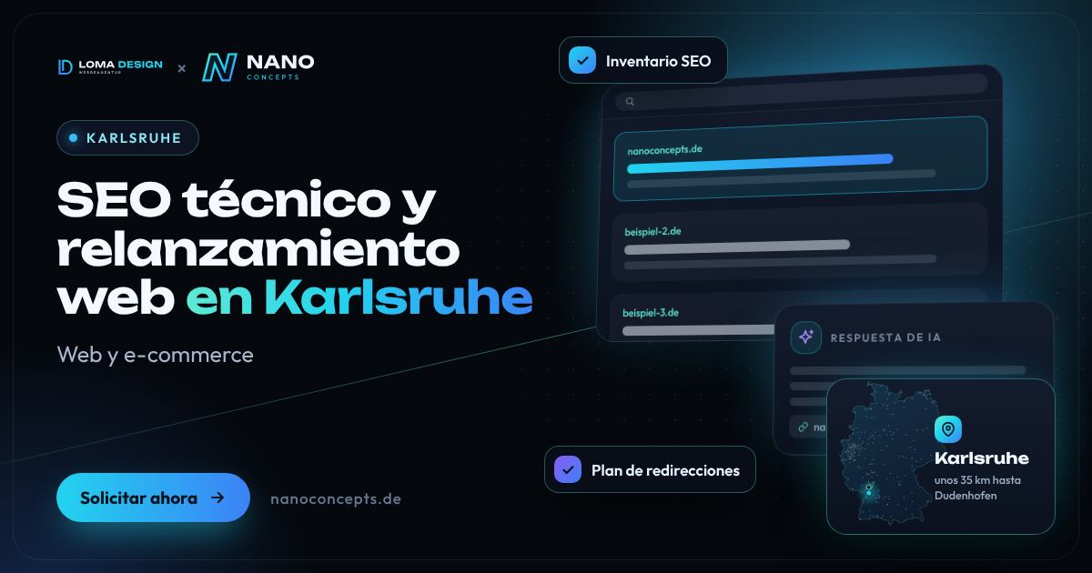 SEO técnico y relanzamiento web en Karlsruhe