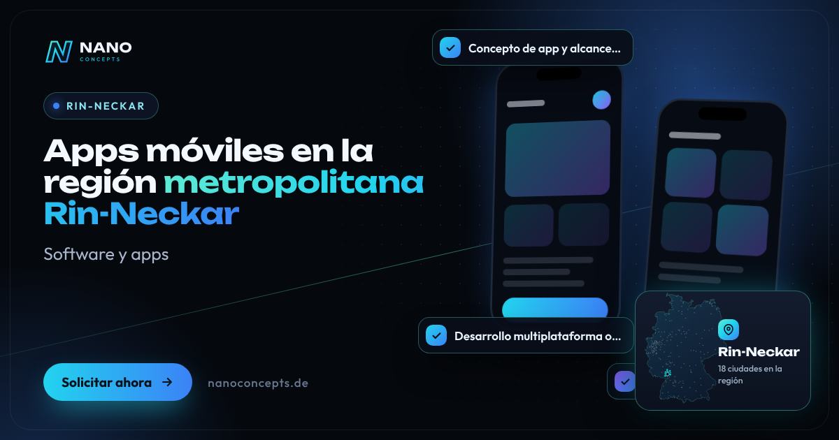 Apps móviles en la región metropolitana Rin-Neckar