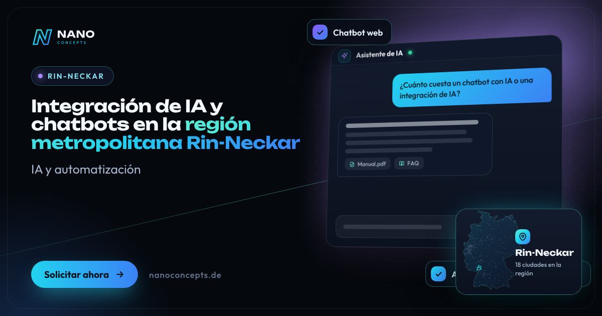 Integración de IA y chatbots en la región metropolitana Rin-Neckar