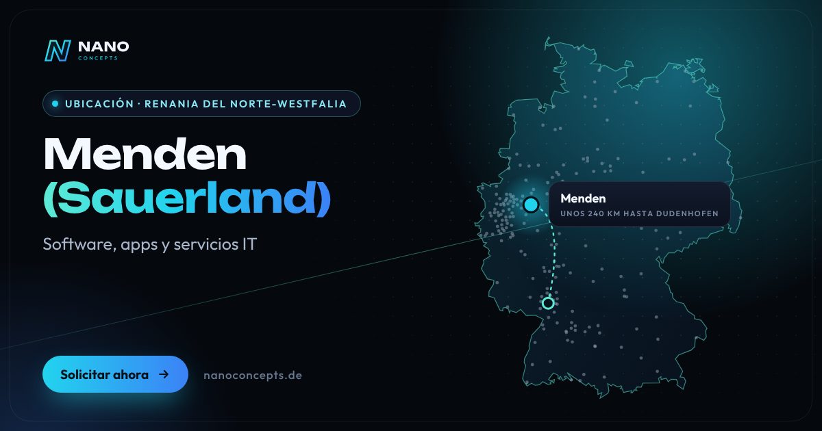 Ubicación Menden (Sauerland)