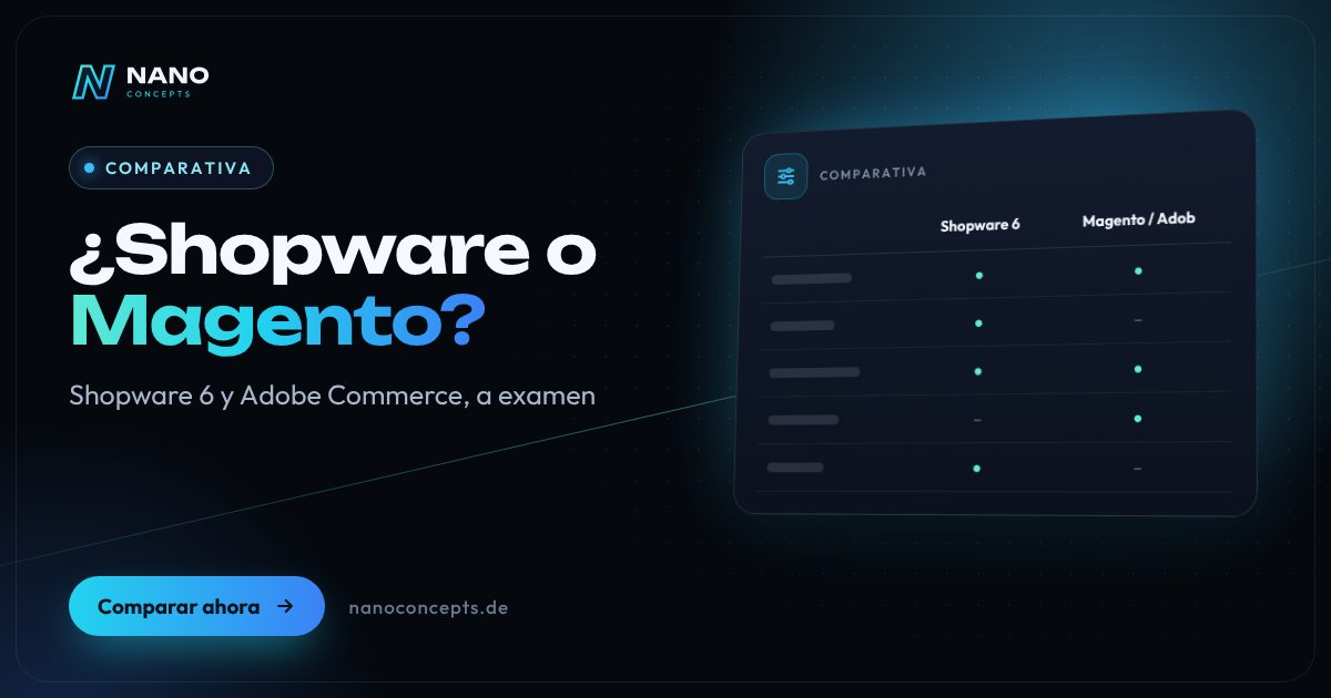 Imagen destacada: Shopware o Magento (Adobe Commerce): ¿qué sistema de tienda es el adecuado?
