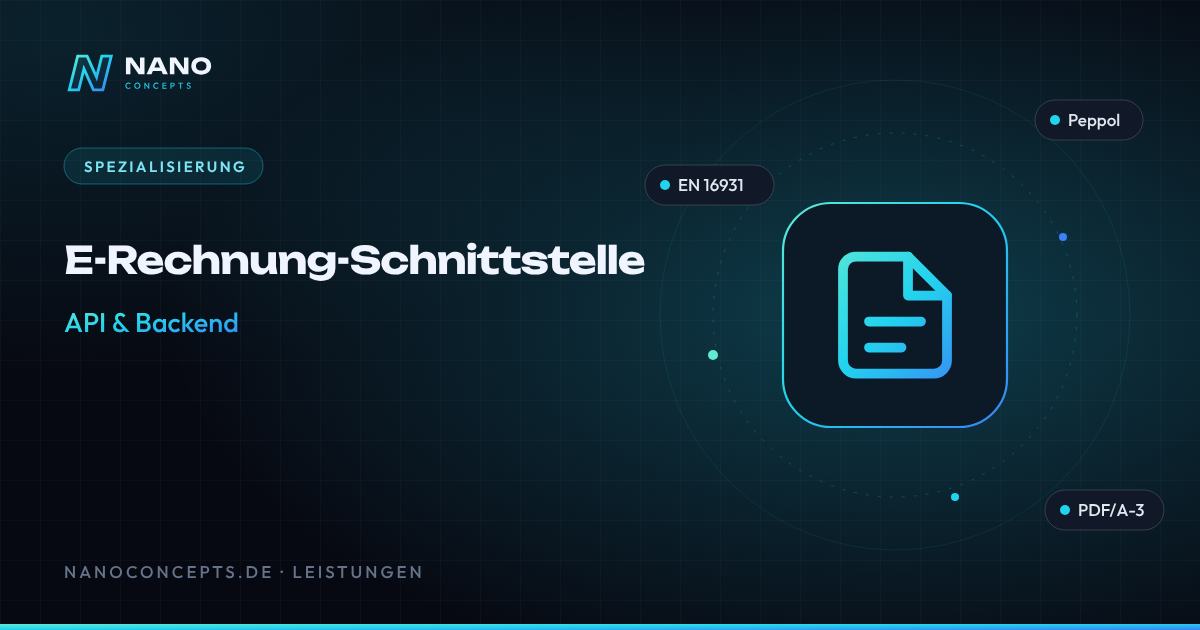 Beitragsbild: E-Rechnung-Schnittstelle