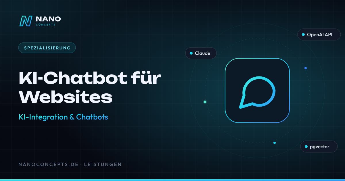 Beitragsbild: KI-Chatbot für Websites