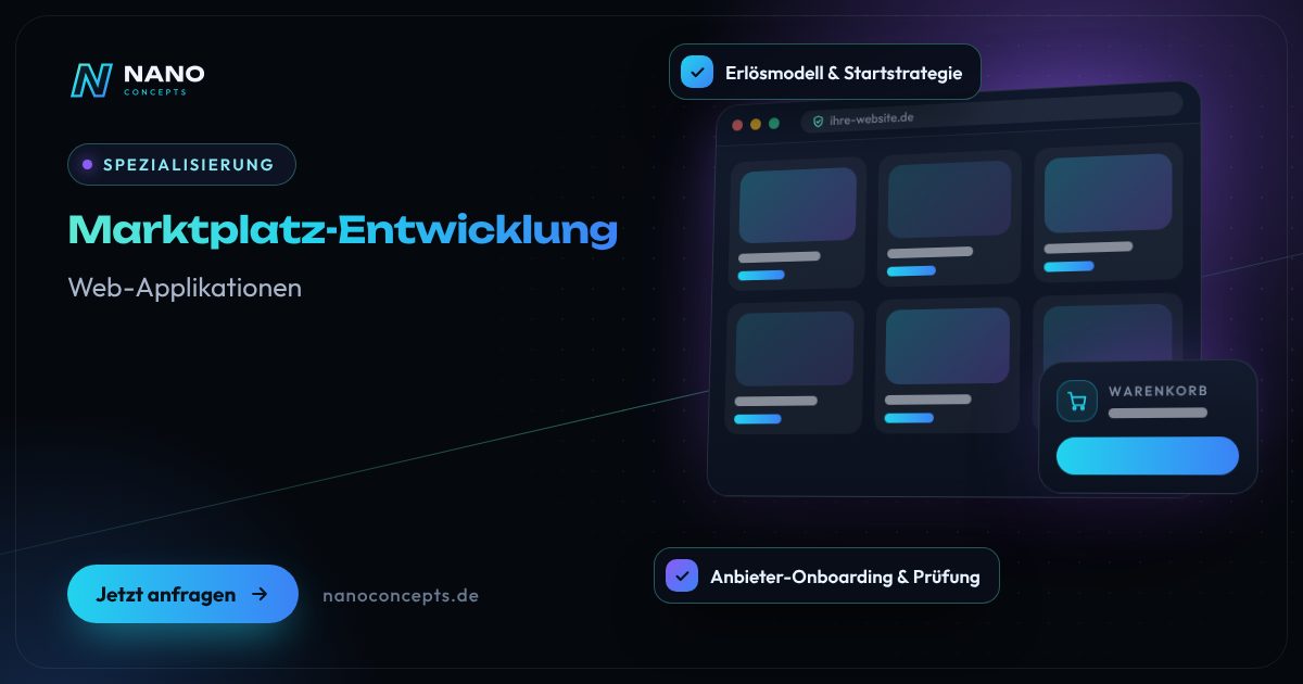 Beitragsbild: Marktplatz-Entwicklung