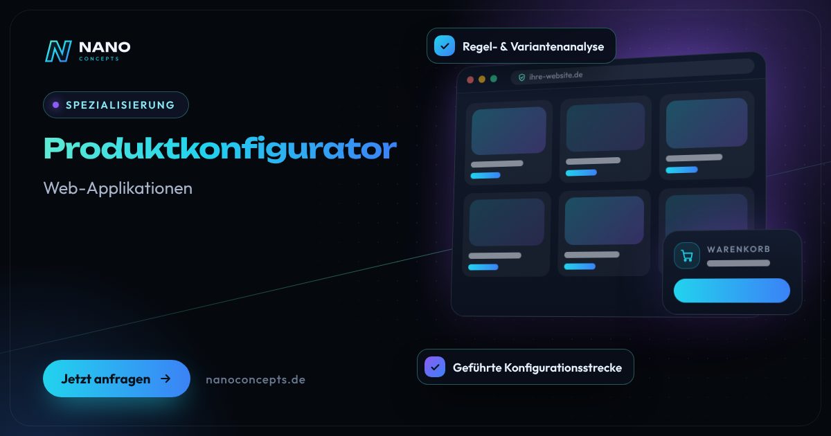 Beitragsbild: Produktkonfigurator
