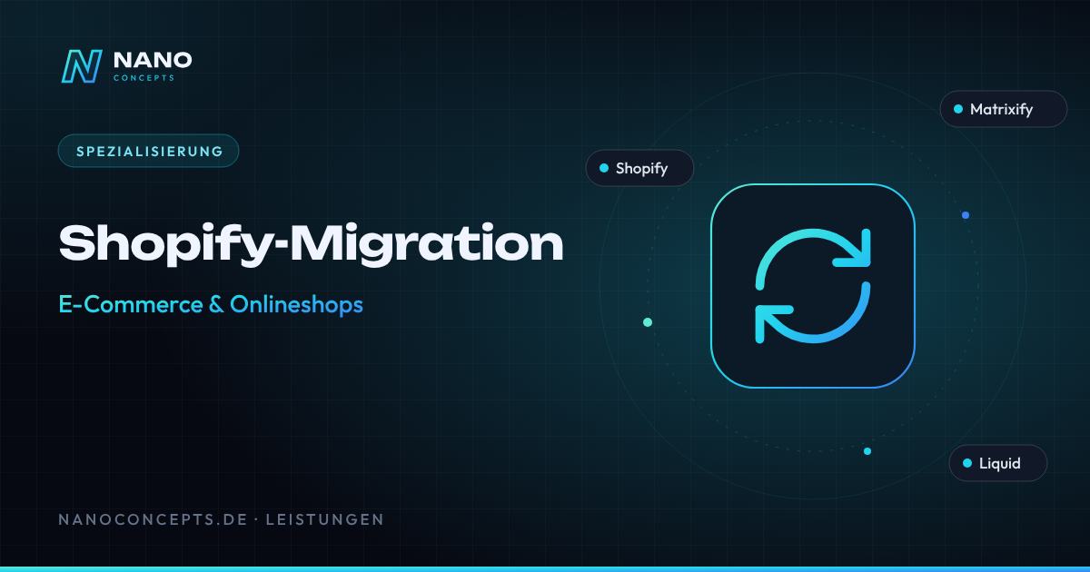 Beitragsbild: Shopify-Migration