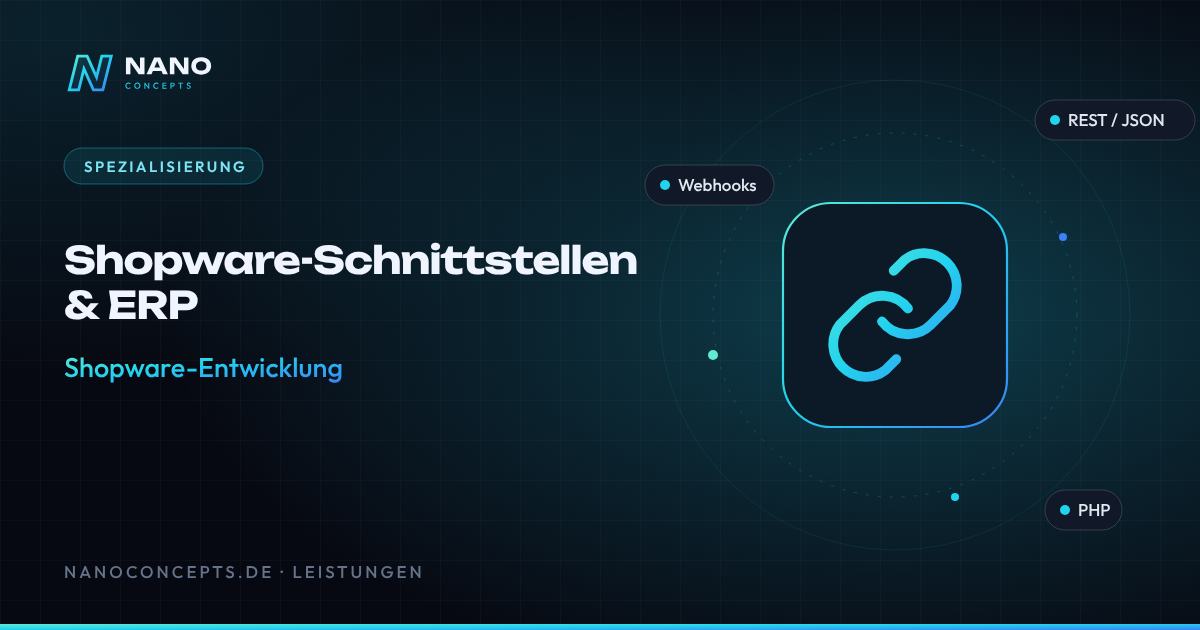 Beitragsbild: Shopware-Schnittstellen & ERP