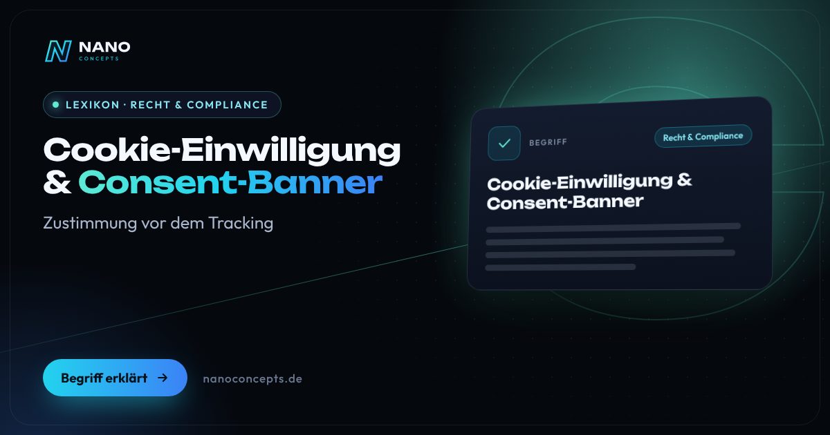 Beitragsbild: Cookie-Einwilligung & Consent-Banner