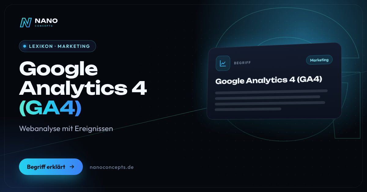 Beitragsbild: Google Analytics 4 (GA4)