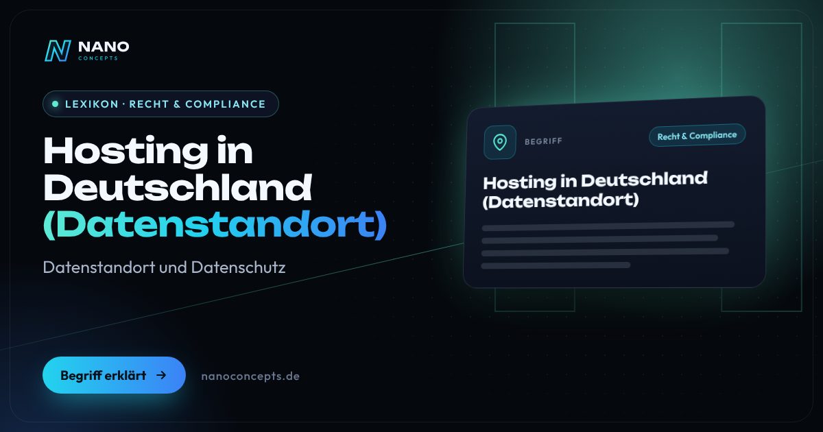 Beitragsbild: Hosting in Deutschland (Datenstandort)