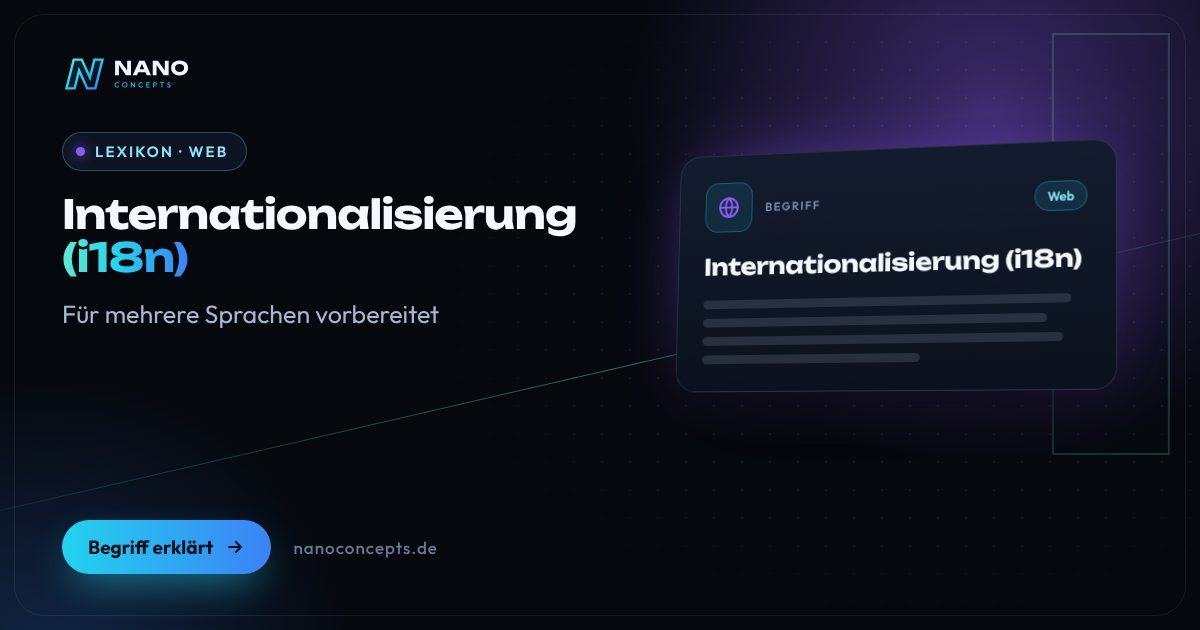 Beitragsbild: Internationalisierung (i18n)
