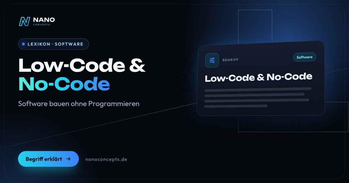 Beitragsbild: Low-Code & No-Code
