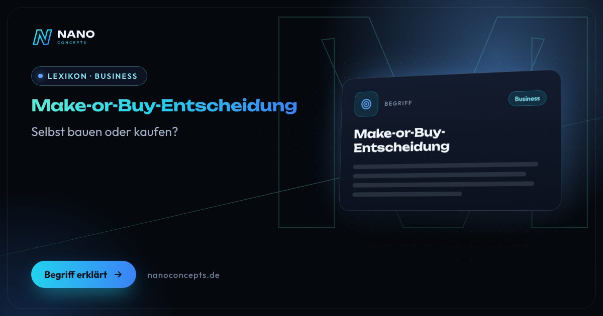 Beitragsbild: Make-or-Buy-Entscheidung