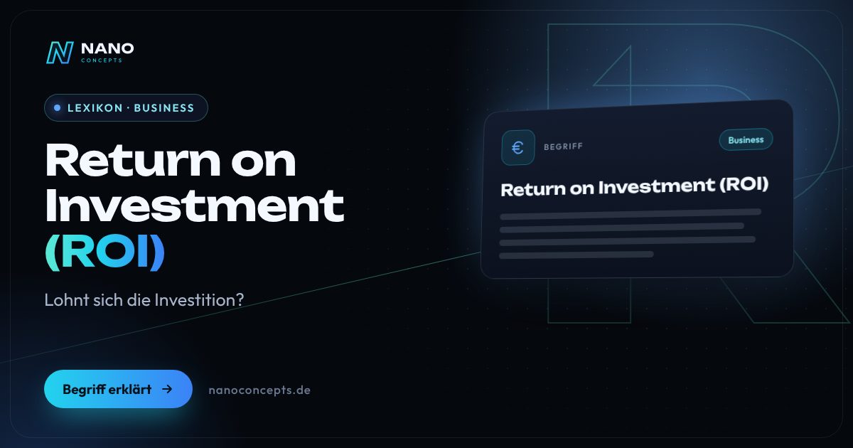 Beitragsbild: Return on Investment (ROI)