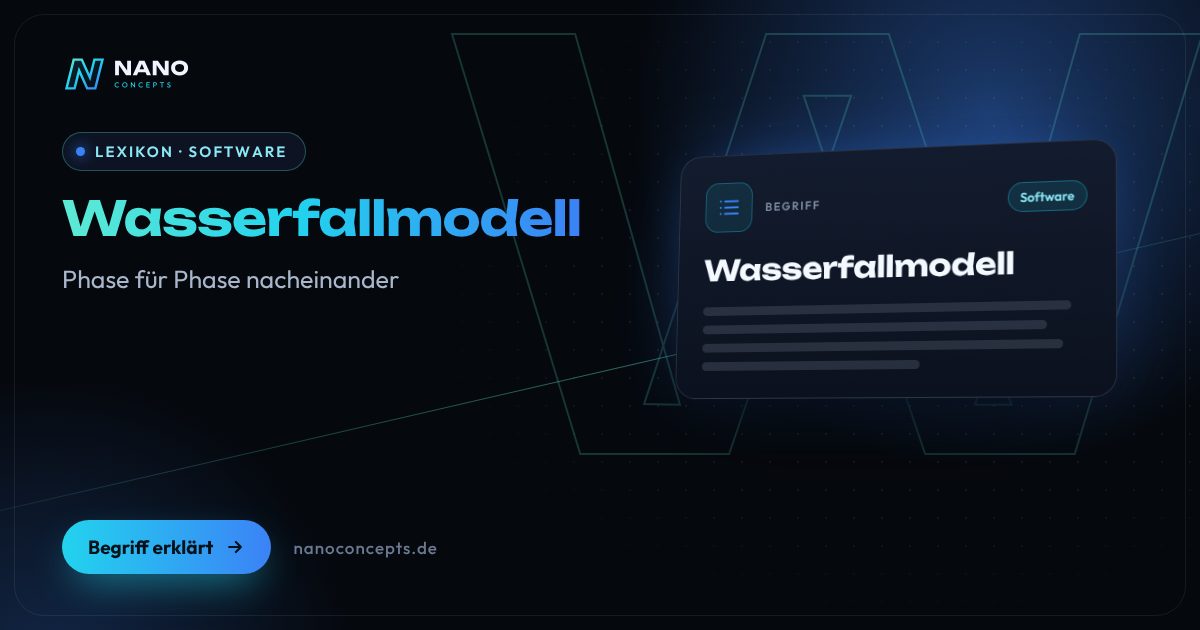 Beitragsbild: Wasserfallmodell