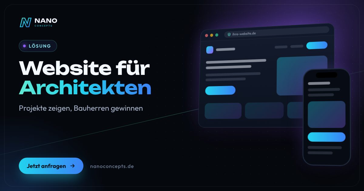 Beitragsbild: Website für Architekten