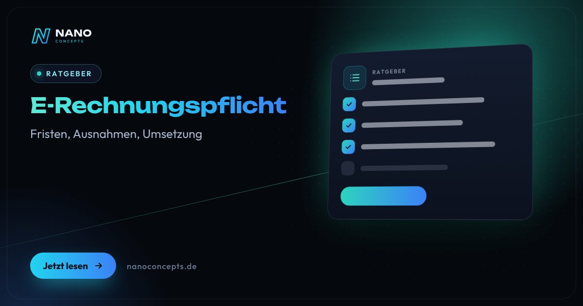 Beitragsbild: E-Rechnungspflicht: Ab wann gilt sie und für wen?
