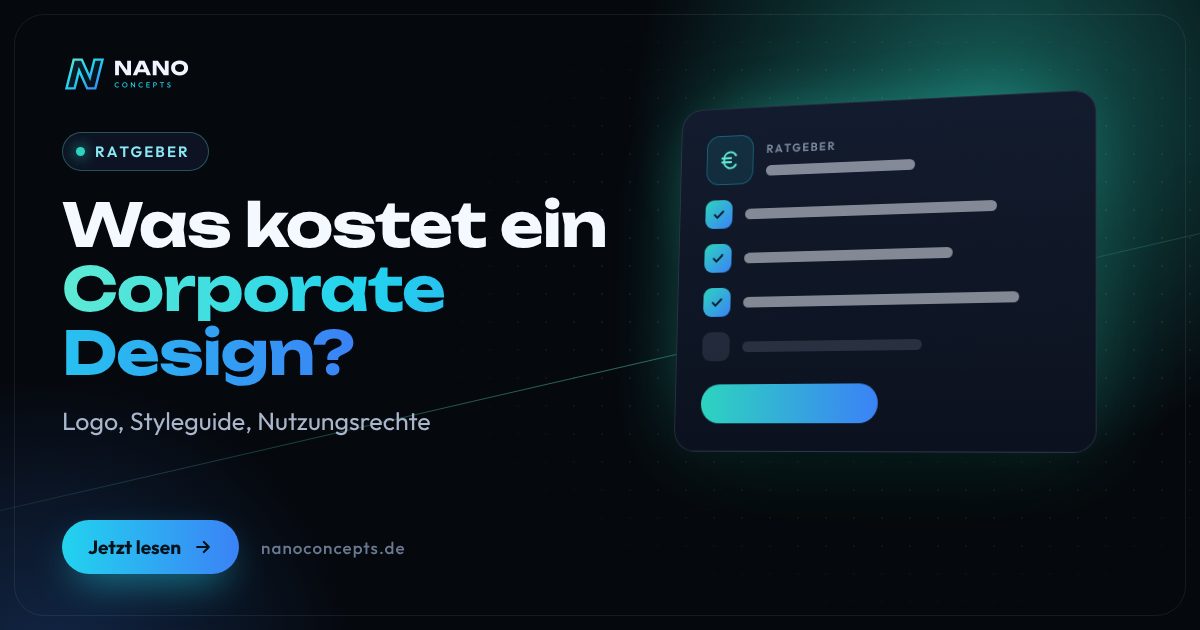 Beitragsbild: Was kostet ein Corporate Design – und was ist im Preis enthalten?
