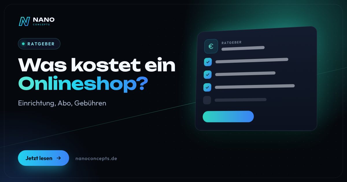 Beitragsbild: Was kostet ein Onlineshop – einmalig und monatlich?