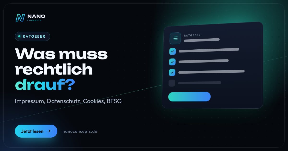 Beitragsbild: Was muss rechtlich auf eine Website?