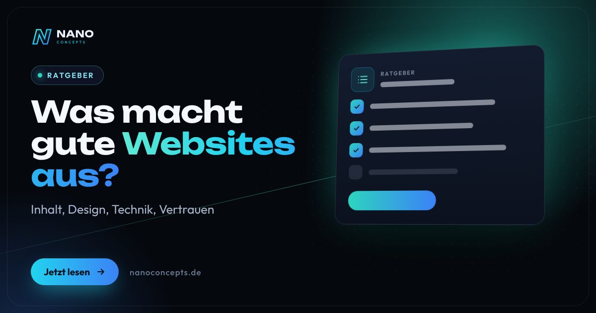 Beitragsbild: Was muss eine gute Website haben?