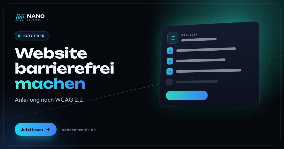 Beitragsbild: Wie mache ich meine Website barrierefrei?
