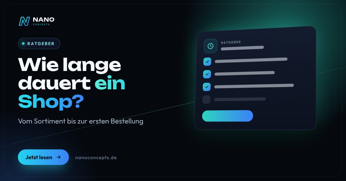 Beitragsbild: Wie lange dauert es, einen Onlineshop zu erstellen?
