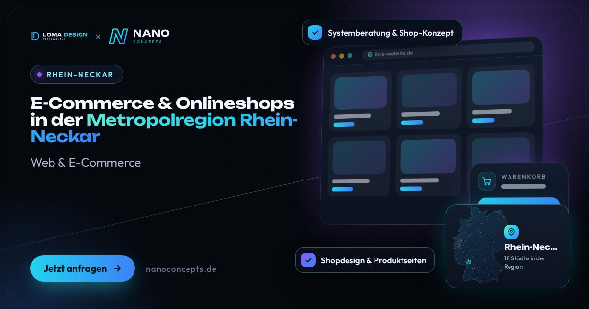 E-Commerce & Onlineshops in der Metropolregion Rhein-Neckar